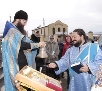 Освящение колоколов для храма Божией Матери